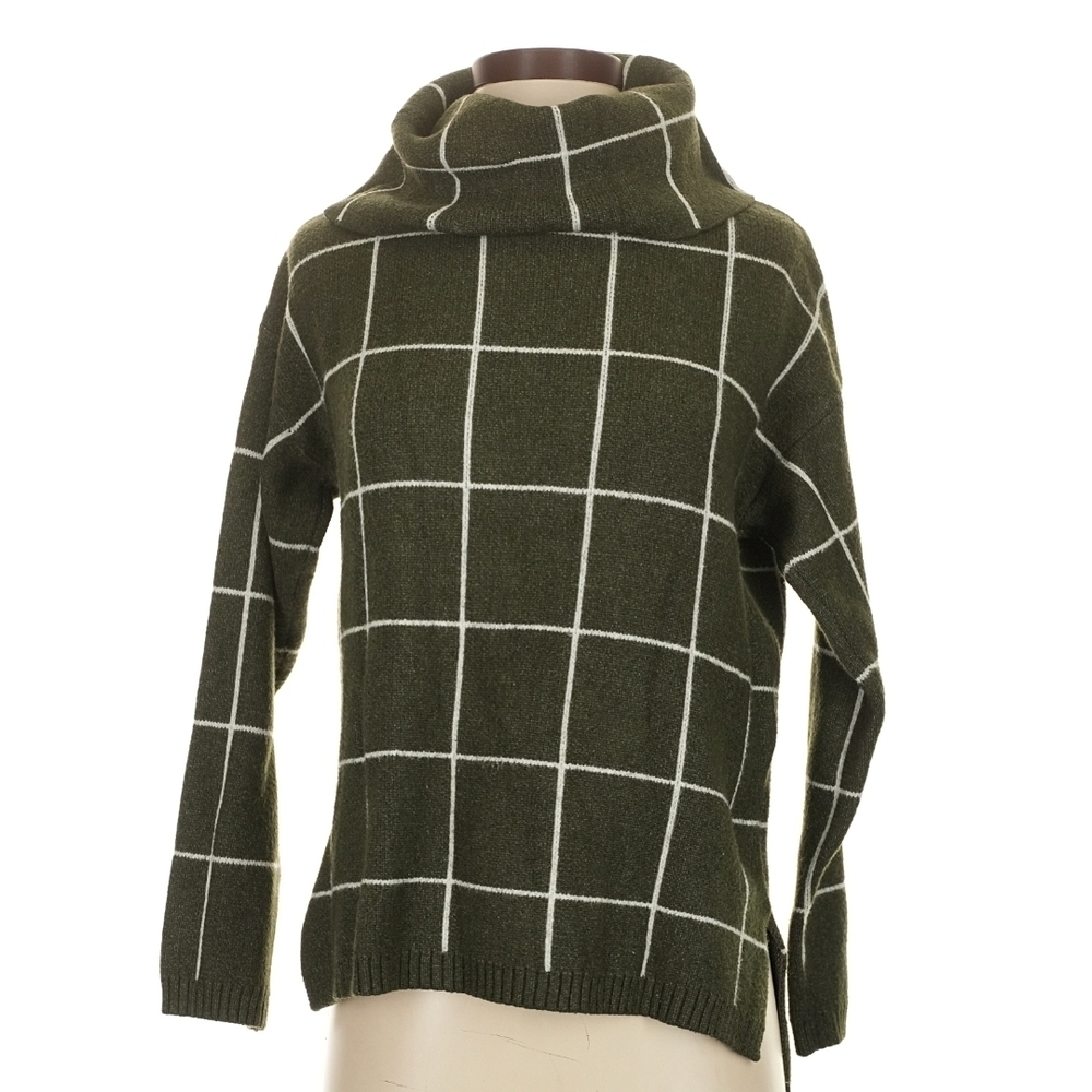 Olive Green Turtleneck Sweater